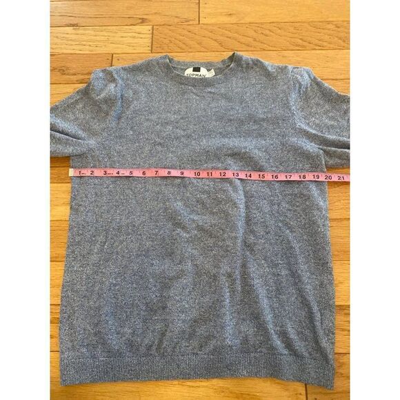 Topman men's blue cotton crew neck casual knit pullover sweater size medium - Picture 5 of 10